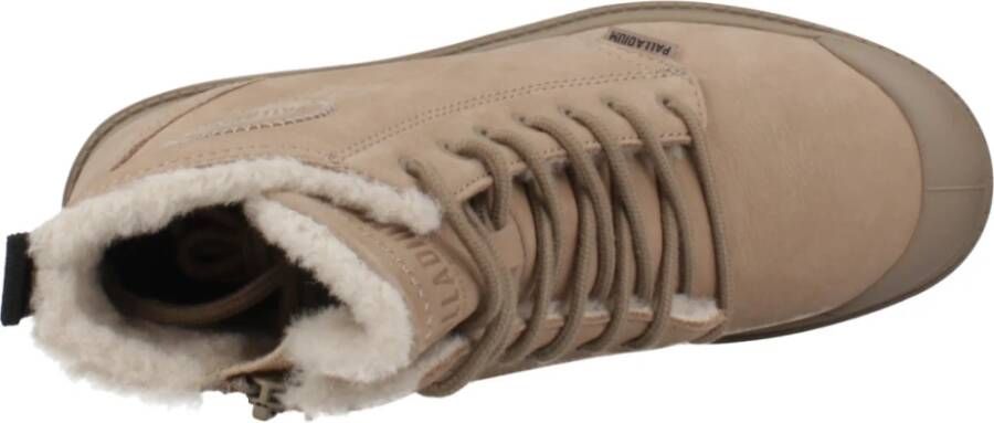 Palladium Ritssluiting Veterschoenen Brown Dames