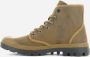 Palladium Gewaxt Canvas Hi-Top Laarzen Brown Heren - Thumbnail 3