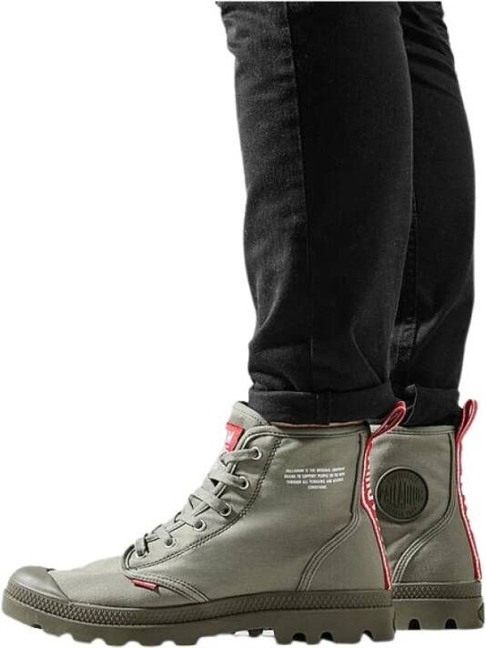 Palladium Sneakers hoi dare olive night Groen Unisex