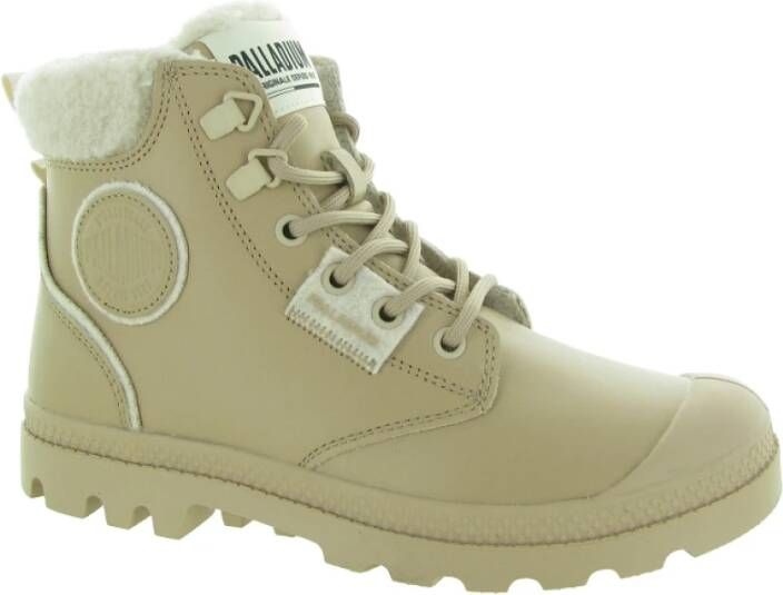 Palladium Sneeuw Warme Chukka Laarzen Beige Dames