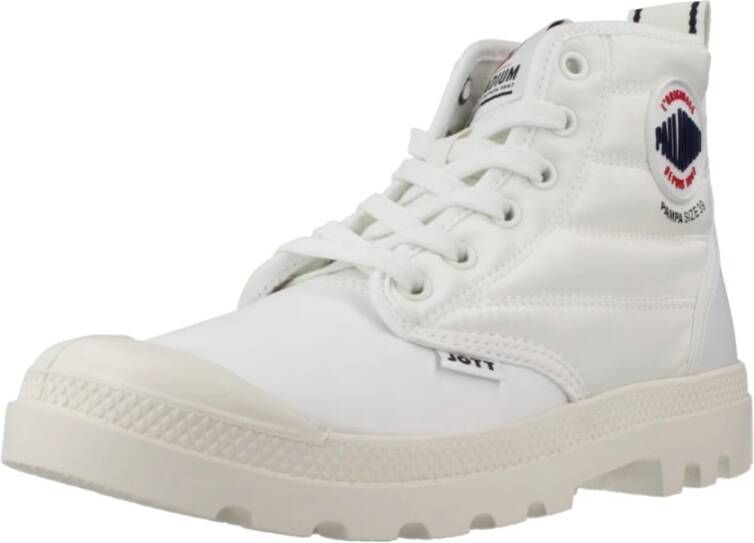 Palladium Stijlvolle Veterschoenen voor Vrouwen White Dames