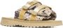 Palm Angels x Suicoke Moto-P slippers met klittenband Beige - Thumbnail 2