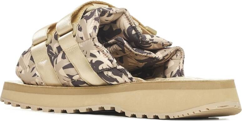 Palm Angels Camouflage Print Slippers Beige Heren