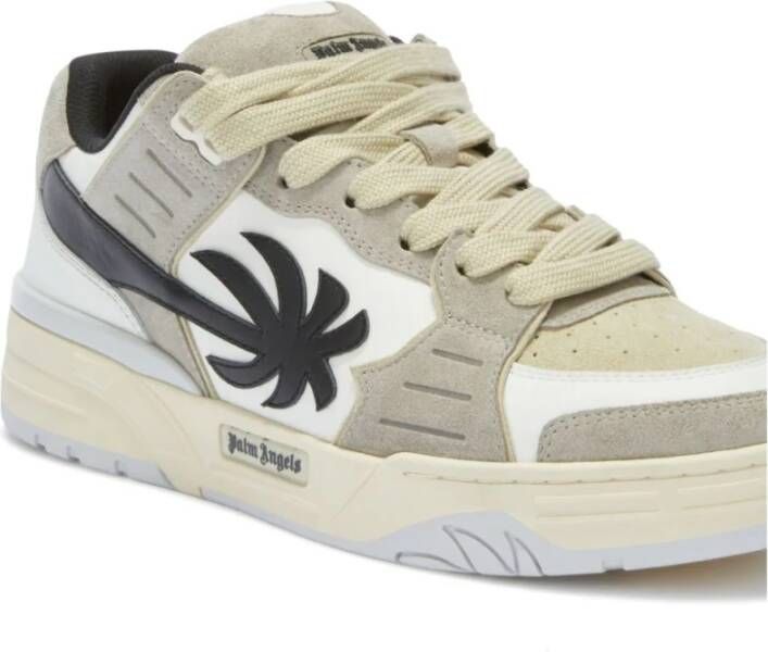 Palm Angels Grijze Sneakers met Logo Detail Gray Heren