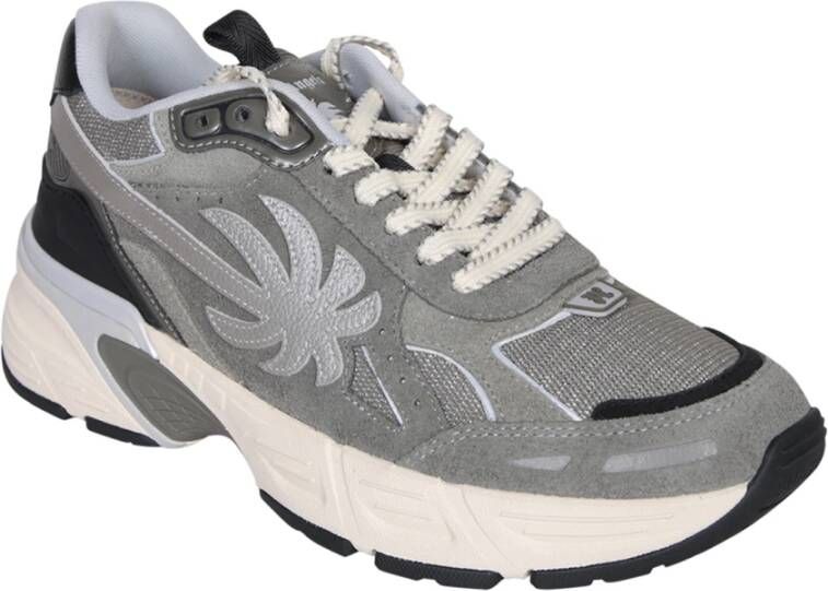 Palm Angels Grijze Sneakers Verhoog Stijl Moderne Man Gray Heren