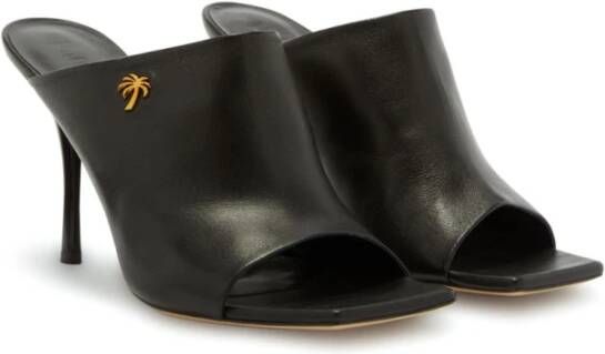 Palm Angels Heeled Mules Zwart Dames