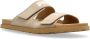 Palm Angels Leren slippers met logo Beige Heren - Thumbnail 4