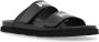 Palm Angels Leren slippers met logo Black Dames - Thumbnail 4