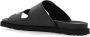 Palm Angels Leren slippers met logo Black Dames - Thumbnail 5