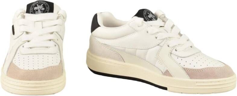 Palm Angels Leren Sneakers Beige Dames