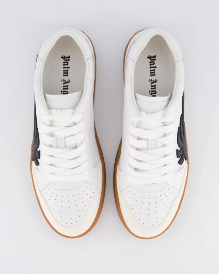 Palm Angels Leren sneakers voor heren White Heren