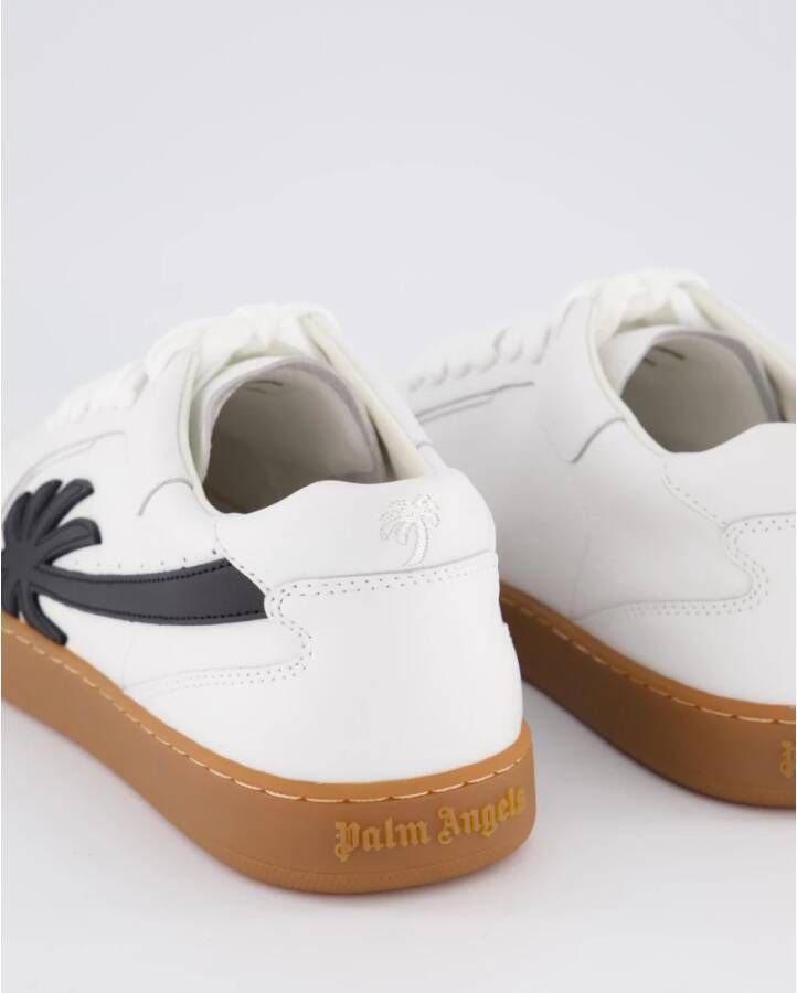 Palm Angels Leren sneakers voor heren White Heren