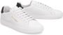 Palm Angels Leren Tennis Sneakers met Contrasterende Hiel White Heren - Thumbnail 2