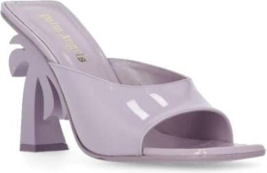 Palm Angels Lila Leren Hakmuiltjes Purple Dames