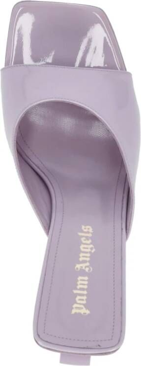 Palm Angels Lila Leren Hakmuiltjes Purple Dames