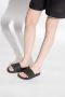 Palm Angels Slippers met monogram Zwart - Thumbnail 2