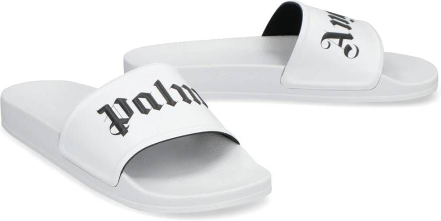 Palm Angels Moderne Slide Sandalen voor de Zomer White Heren