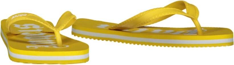 Palm Angels Rubberen flip-flop met logo Yellow Heren