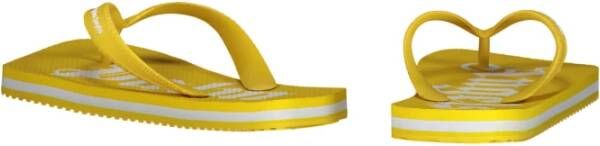 Palm Angels Rubberen flip-flop met logo Yellow Heren