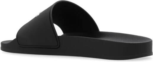 Palm Angels Rubberen Slides met Contrasterend Logo Black Dames - Foto 8