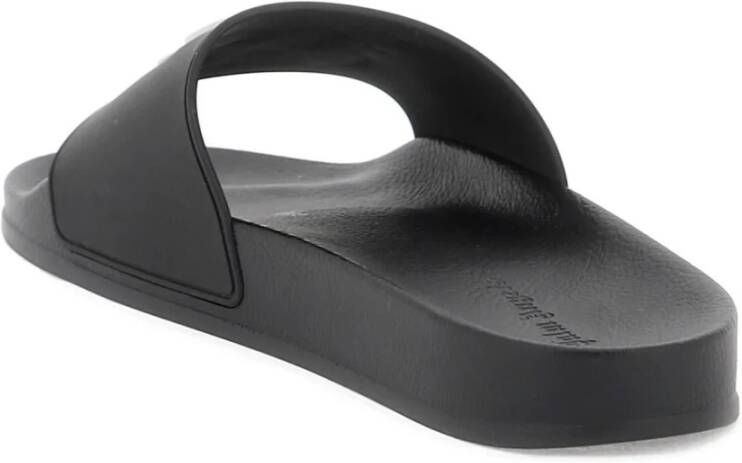 Palm Angels Geëmbosseerde Monogram Rubberen Slides Black - Foto 10