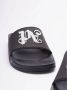 Palm Angels Geëmbosseerde Monogram Rubberen Slides Black - Thumbnail 15