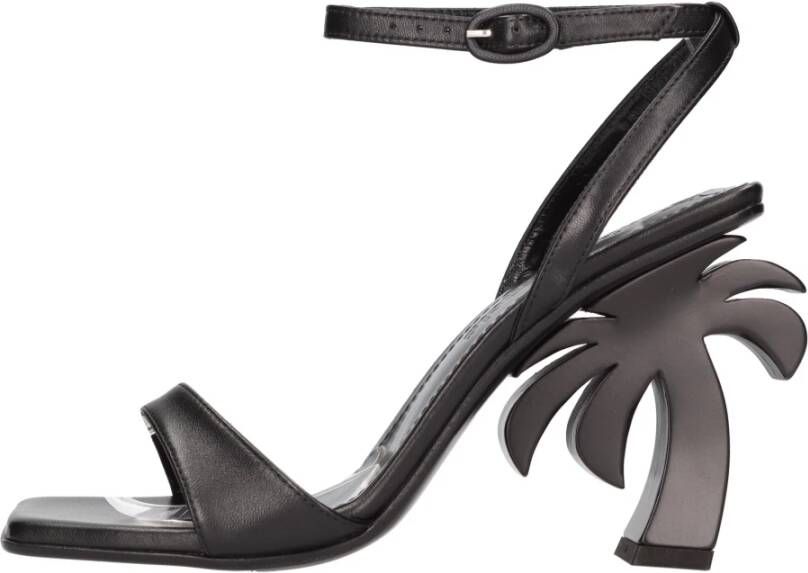 Palm Angels Sandalen Zwart Black Dames