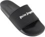 Palm Angels Rubberen slides met logo Black Dames - Thumbnail 4