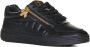 Palm Angels Side Zip University Sneakers Black Heren - Thumbnail 2