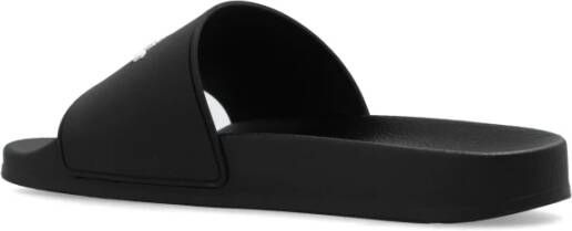 Palm Angels Slides met logo Black Heren