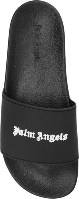 Palm Angels Slippers met logo Black Dames