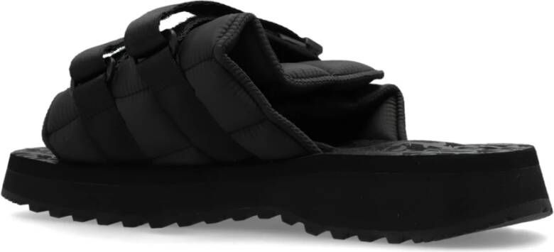 Palm Angels Slippers met logo Black Heren