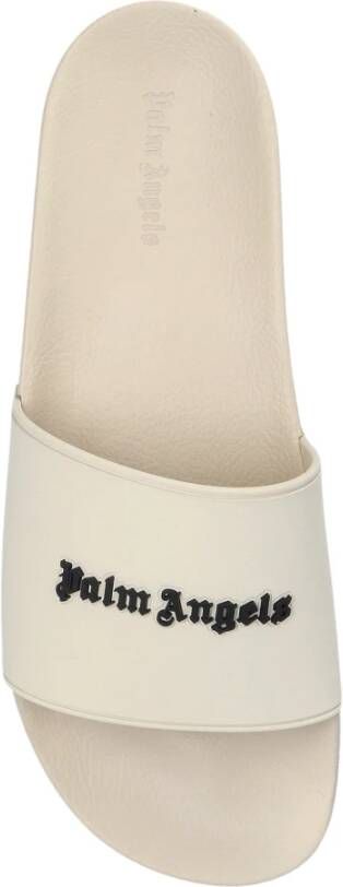 Palm Angels Slippers met logo Gray Heren