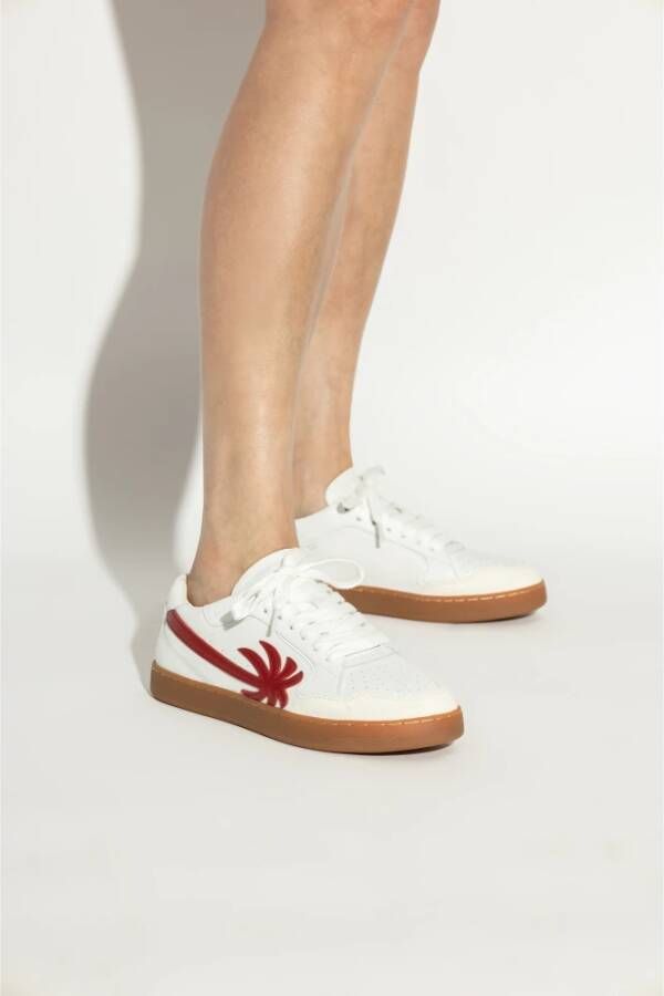 Palm Angels Sneakers met logo White Dames