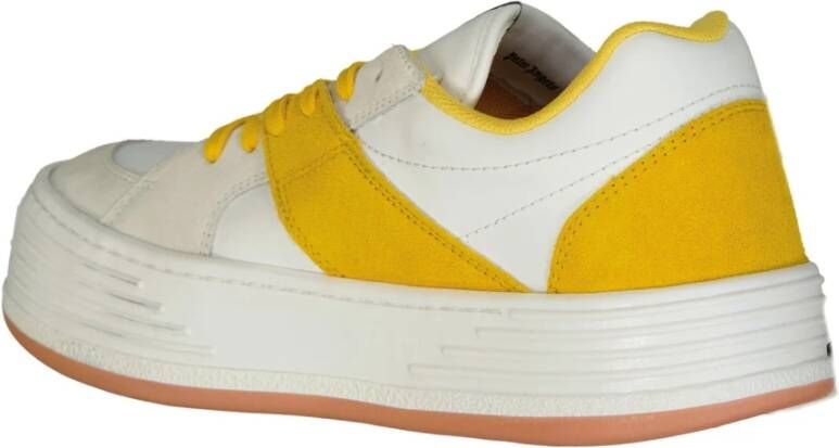 Palm Angels Universiteit Sneakers met Suède Detail Yellow Heren