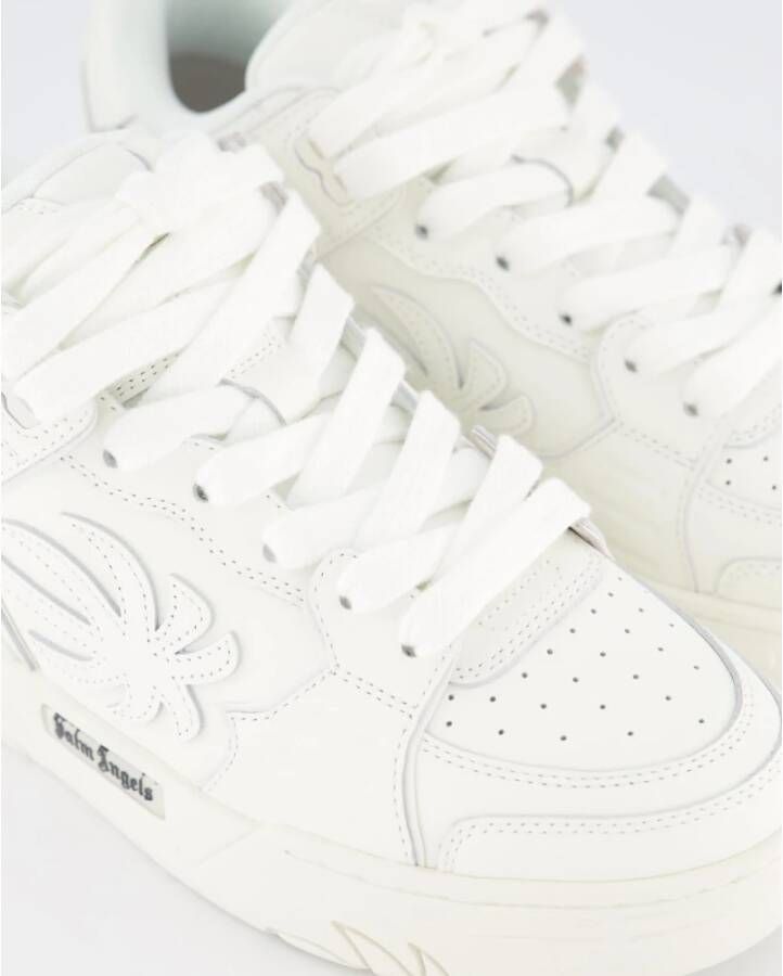 Palm Angels Venice Leren Sneakers in Wit White Heren