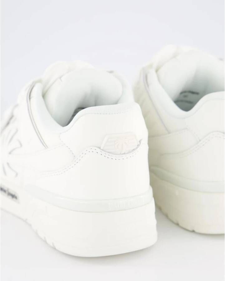 Palm Angels Venice Leren Sneakers in Wit White Heren