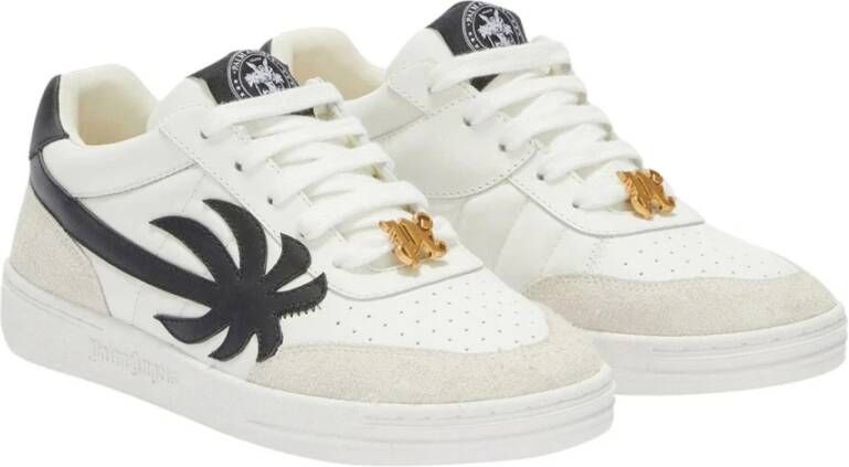 Palm Angels Witte Sneakers met Palm Trees White Heren