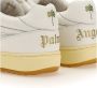 Palm Angels Witte universiteits veterschoenen van leer Wit - Thumbnail 9