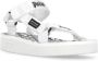 Palm Angels Witte stoffen sliders met logostraps White Dames - Thumbnail 3