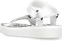 Palm Angels Witte stoffen sliders met logostraps White Dames - Thumbnail 4