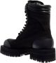 Palm Angels Zwarte Leren Veterschoenen met Plateauzool Black Dames - Thumbnail 3