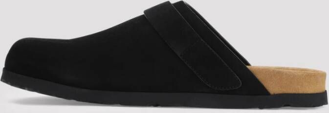 Palm Angels Zwarte Logo Mule Schoenen Black Heren