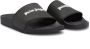 Palm Angels Zwarte rubberen zwembadsandalen met logo Black Heren - Thumbnail 21