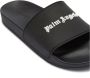 Palm Angels Zwarte rubberen zwembadsandalen met logo Black Heren - Thumbnail 23