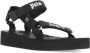 Palm Angels Zwarte Slippers met Logo Straps Black Heren - Thumbnail 3