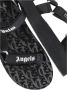 Palm Angels Zwarte Slippers met Logo Straps Black Heren - Thumbnail 6