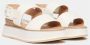 Paloma Barceló Beige Sleehak Sandalen Verhoog Stijl White Dames - Thumbnail 2