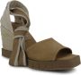 Paloma Barceló Bruine sleehak sandalen met enkelband Brown Dames - Thumbnail 2