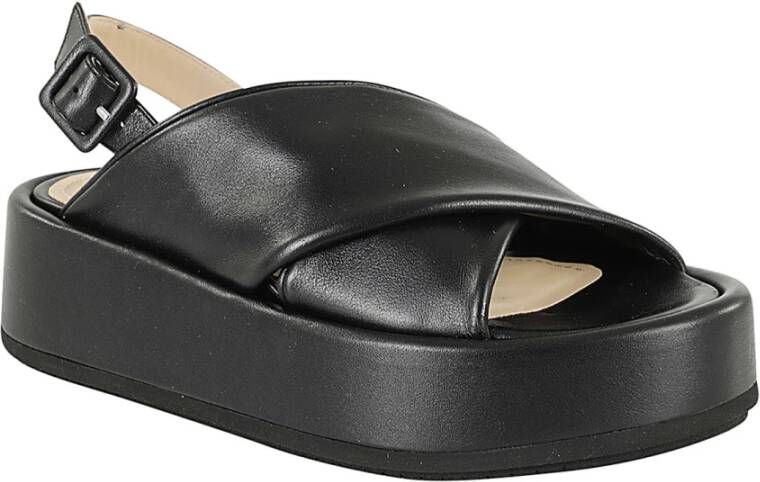 Paloma Barceló Flat Sandals Black Dames